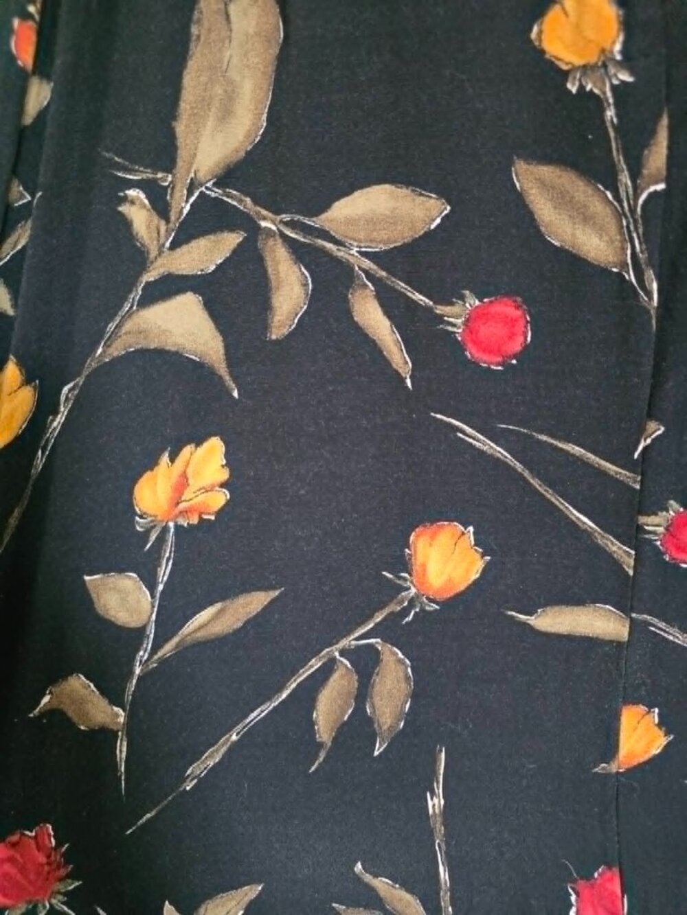 Vintage Ellen Figg Floral Fall Maxi Skirt - Picture 5 of 6